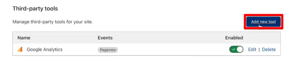 Adding other tools to your website