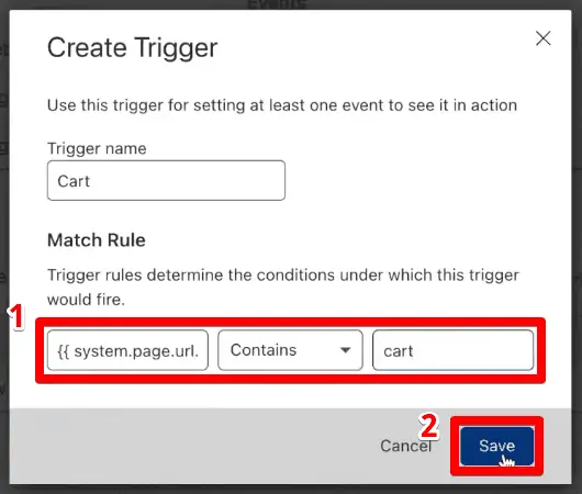 Finishing trigger setup