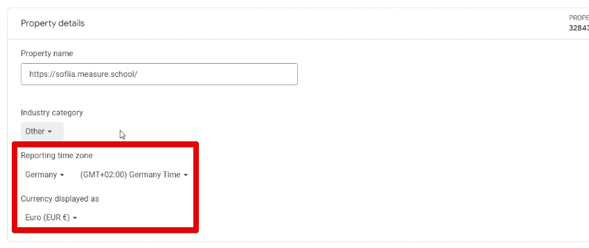 Reporting time zone and currency settings