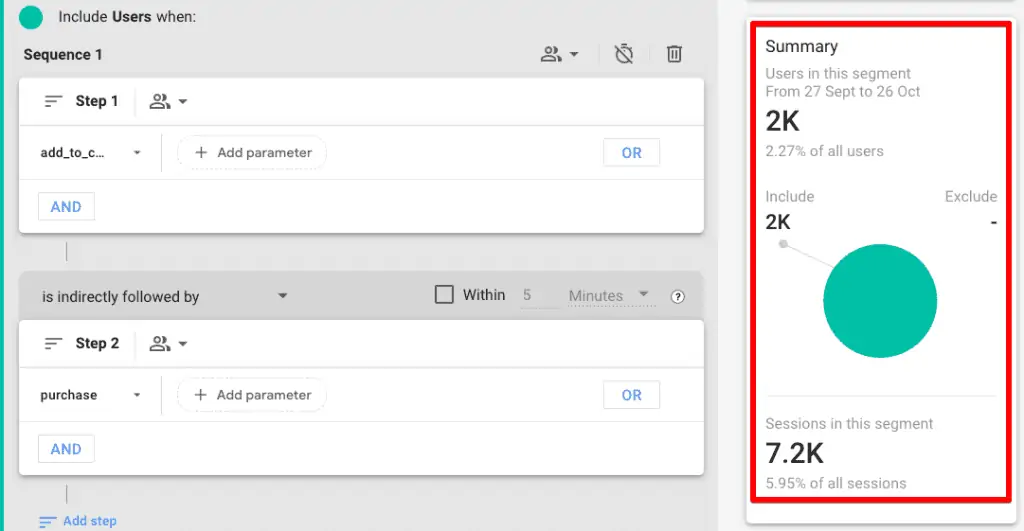 Screenshot of a high number of users without any time constraint