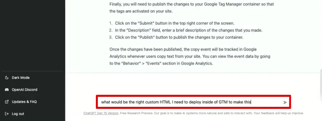 A follow-up question for getting a custom HTML listener for the copy event