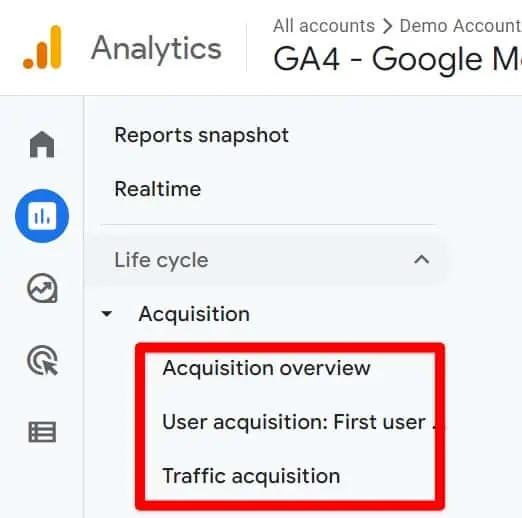 Acquisition reports