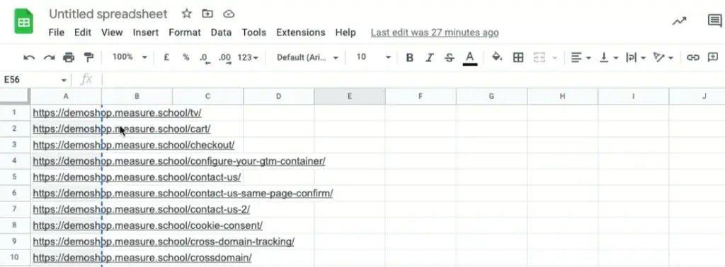 List of all the demo shop URLs