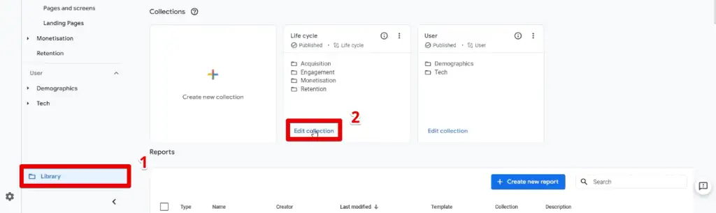Modifying the life cycle collection