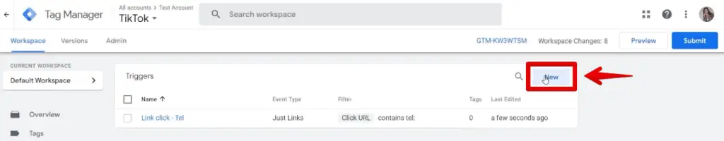 Creating an email link clicks trigger