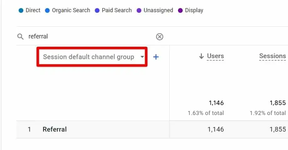 Selecting the primary dimension
