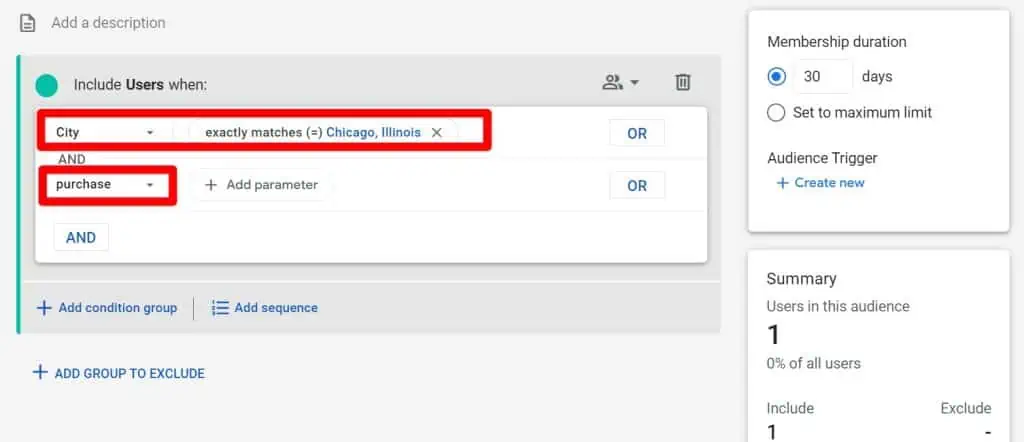 A custom audience of Chicago buyers