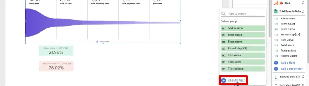Creating a calculated field