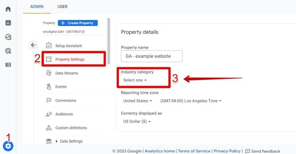 Industry category section