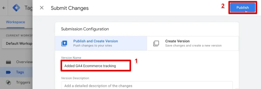Publishing a live version of the implementation