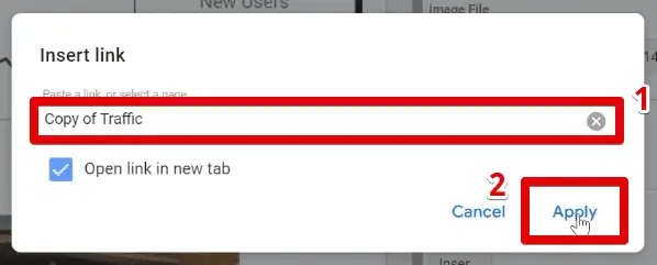 Selecting the same link as the basic button for the image