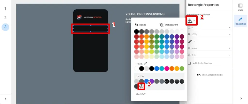 Adding a navigation button background