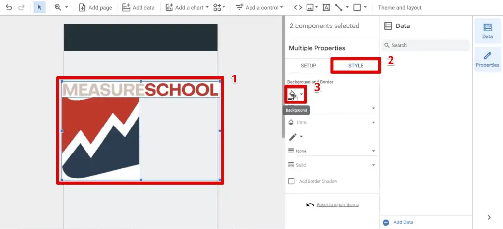 Changing the background color of the logos