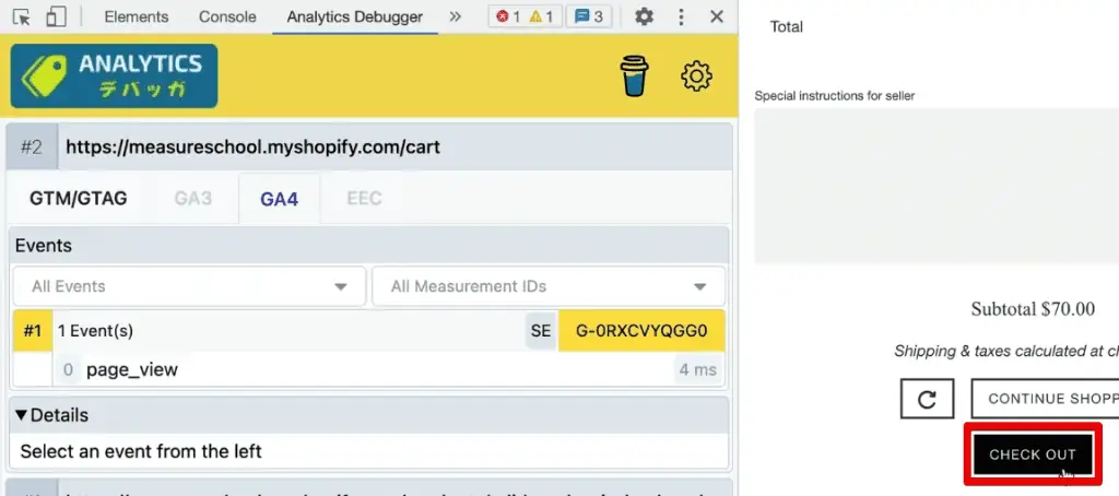 Checking out the products