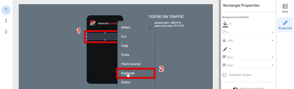 Duplicating the navigation button background