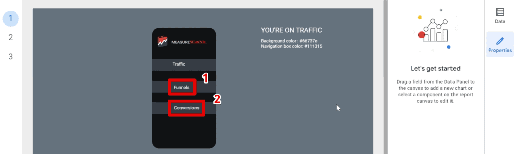 Editing the page titles for the other pages