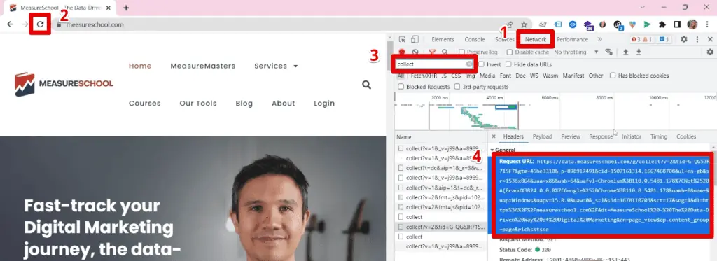 Gathering a request URL