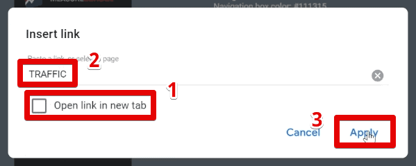 Inserting a link to the image