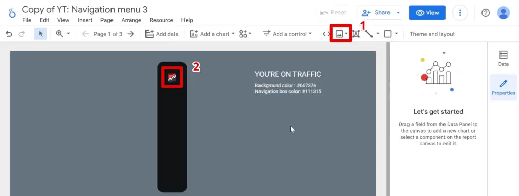 Inserting your logo into the navigation menu