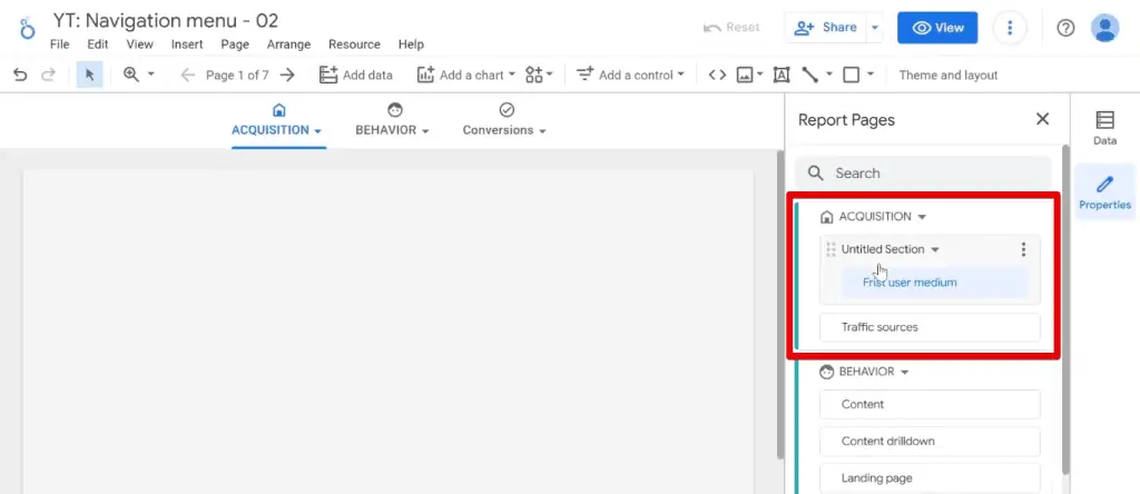 Pages in the acquisition category