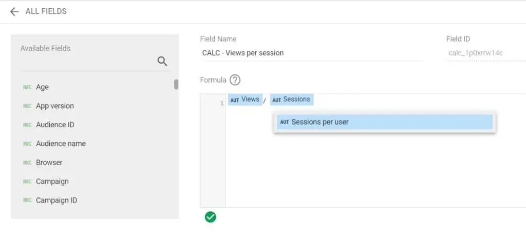 Replacing the calculation in Looker Studio