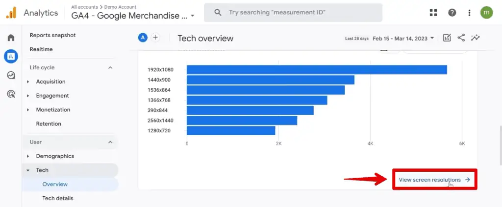Viewing a more detailed report