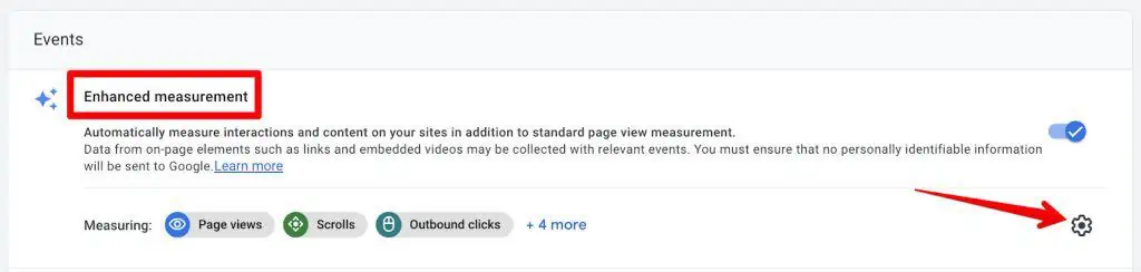 Webstream details with enhanced measurement