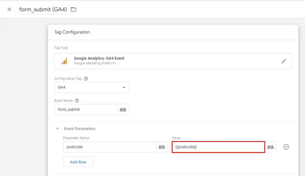 Adding Value with created custom variable