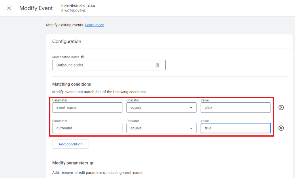 Choosing Parameters to be modified