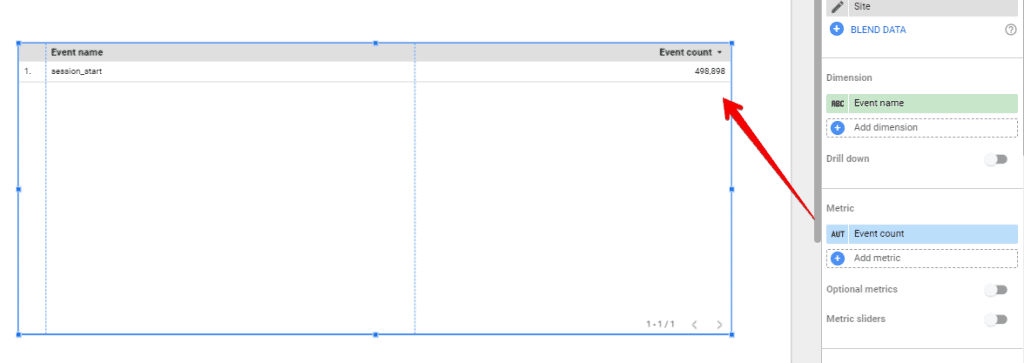 Changing views metric to event count