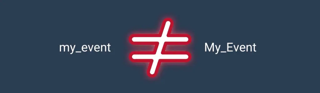 Event name capitalization