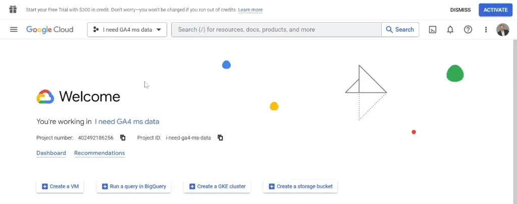 Google Cloud homepage