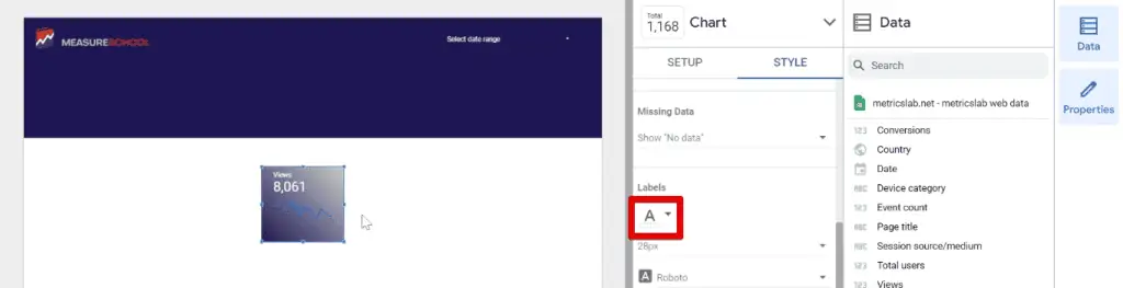 Changing the scorecard font color