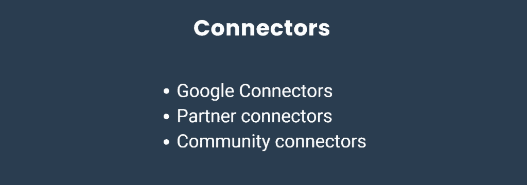 Different connector types