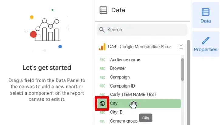 Example of a geo data type