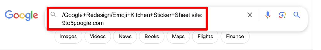 Google search for the copied text from the landing page dimension