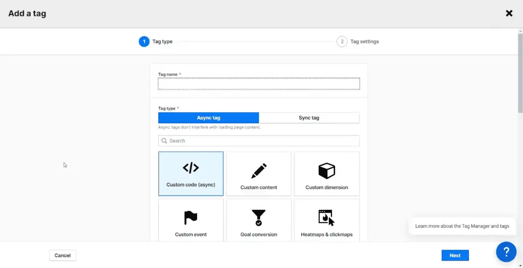 Piwik Pro tag manager