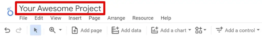Providing a name for the report