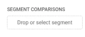 Segment comparisons section