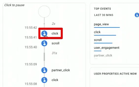 Triggered click event for the non-affiliate link
