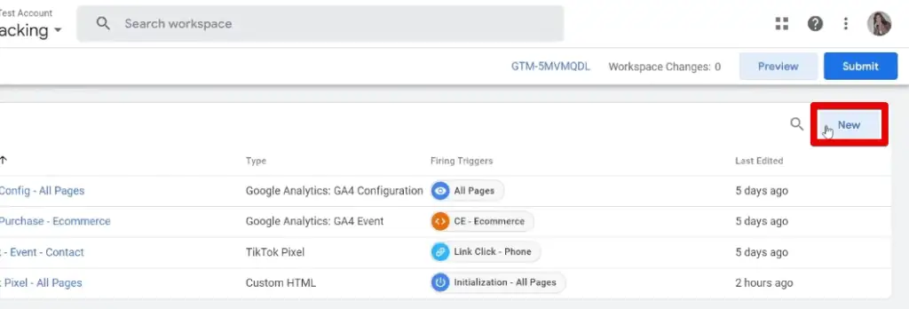 Creating a new tag with dynamic values