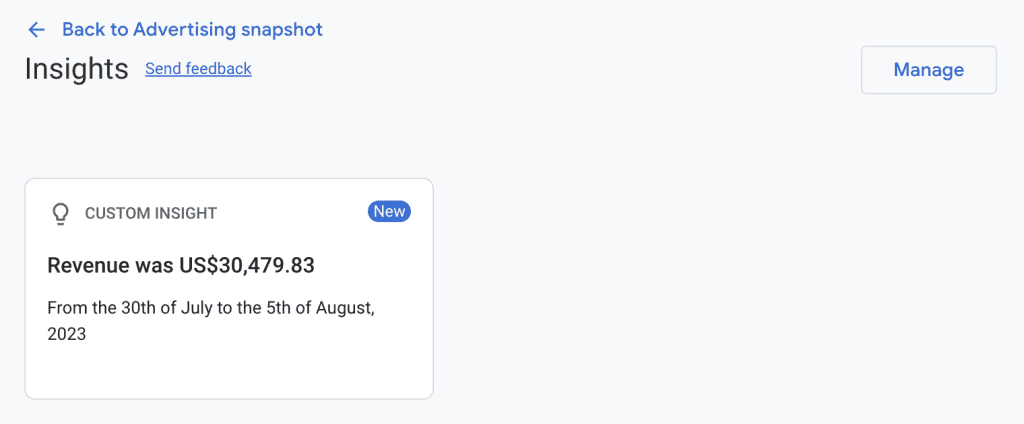 Custom insights dashboard in GA4