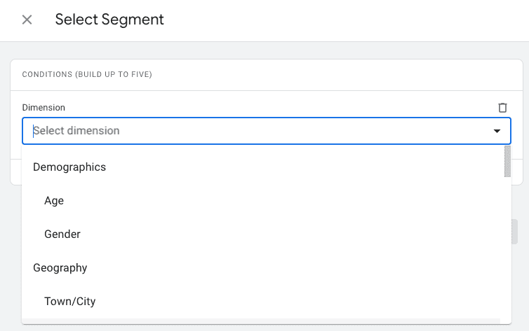 Custom insights segment builder in GA4