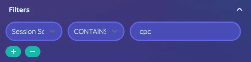 Filtering the query by CPC