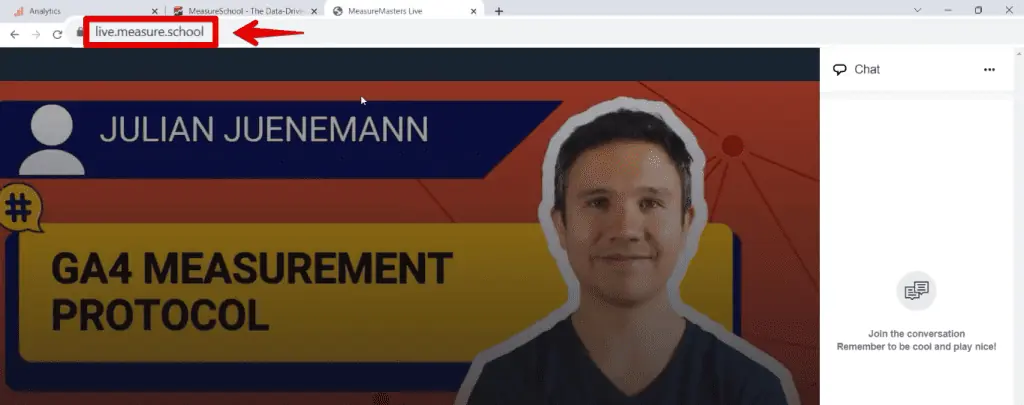 MeasureSchool URL for live training