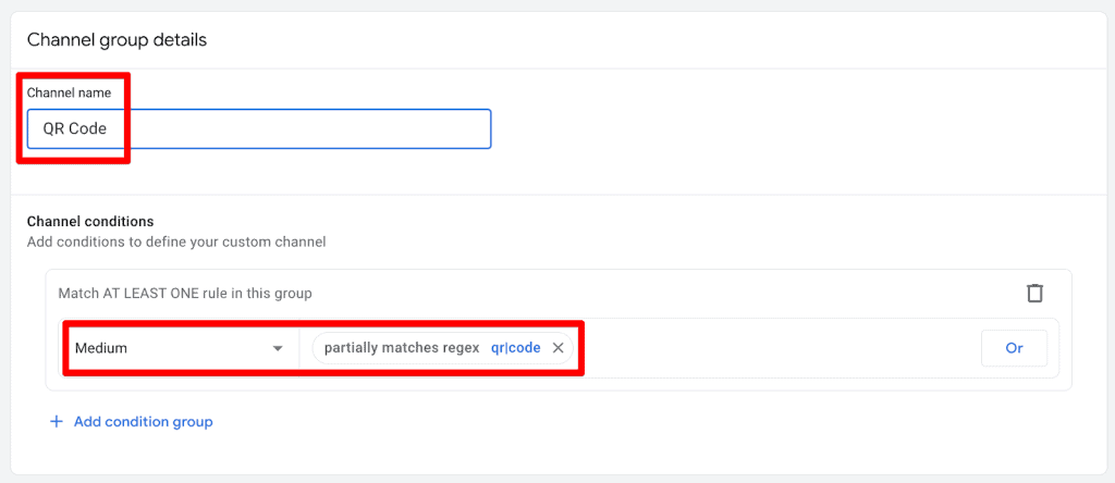 Creating a new channel with RegEx