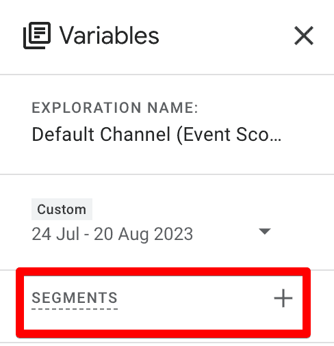 Creating segment