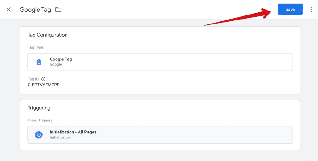 Google Tag Configuration