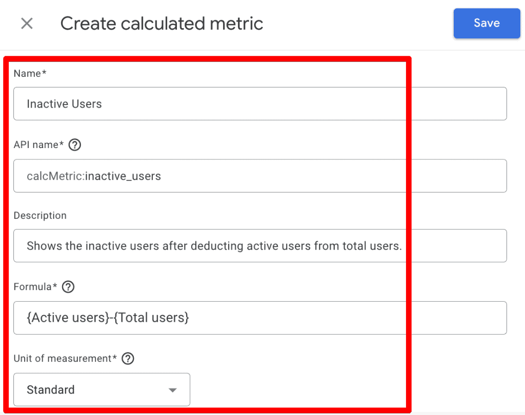 Creating a calculated metric in GA4