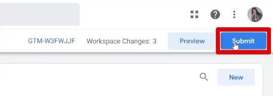 Submitting changes to the GTM container